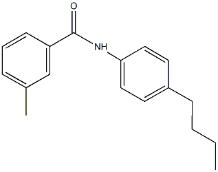 N-(4-butylphenyl)-3-methylbenzamide Struktur