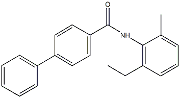 N-(2-ethyl-6-methylphenyl)[1,1'-biphenyl]-4-carboxamide Structure