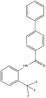 N-[2-(trifluoromethyl)phenyl][1,1'-biphenyl]-4-carboxamide Structure