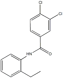 3,4-dichloro-N-(2-ethylphenyl)benzamide Struktur