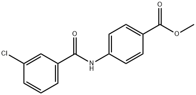 methyl 4-[(3-chlorobenzoyl)amino]benzoate Structure