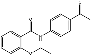 N-(4-acetylphenyl)-2-ethoxybenzamide 结构式