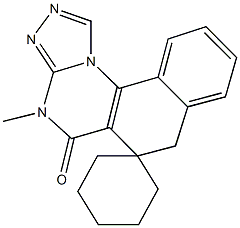 4-methyl-6,7-dihydrospiro(benzo[h][1,2,4]triazolo[4,3-a]quinazoline-6,1'-cyclohexane)-5(4H)-one|