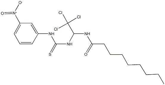 304443-90-1 N-{2,2,2-trichloro-1-[({3-nitroanilino}carbothioyl)amino]ethyl}nonanamide