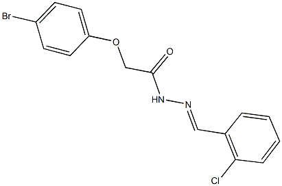 2-(4-bromophenoxy)-N'-(2-chlorobenzylidene)acetohydrazide Structure