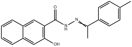 3-hydroxy-N'-[1-(4-methylphenyl)ethylidene]-2-naphthohydrazide Structure