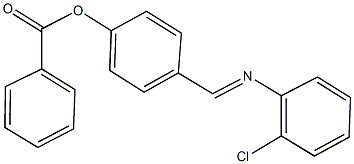 4-{[(2-chlorophenyl)imino]methyl}phenyl benzoate Structure