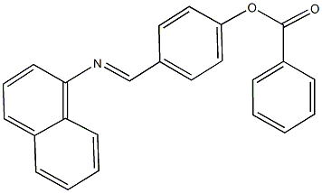 4-[(1-naphthylimino)methyl]phenyl benzoate Structure