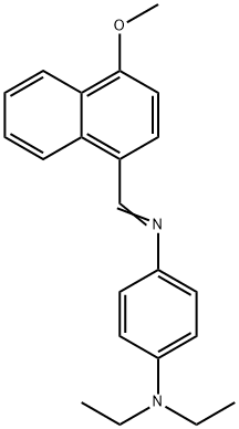 N-[4-(diethylamino)phenyl]-N-[(4-methoxy-1-naphthyl)methylene]amine Struktur