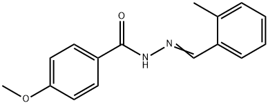 4-methoxy-N'-(2-methylbenzylidene)benzohydrazide Structure