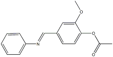 2-methoxy-4-[(phenylimino)methyl]phenyl acetate,304452-49-1,结构式