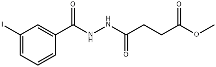 methyl 4-[2-(3-iodobenzoyl)hydrazino]-4-oxobutanoate,304452-98-0,结构式