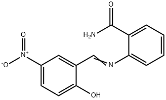 2-({2-hydroxy-5-nitrobenzylidene}amino)benzamide|