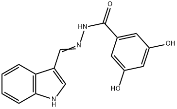 3,5-dihydroxy-N'-(1H-indol-3-ylmethylene)benzohydrazide|