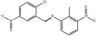 N-(2-chloro-5-nitrobenzylidene)-2-methyl-3-nitroaniline,304455-11-6,结构式