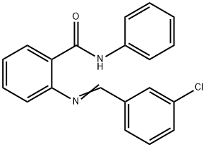 2-[(3-chlorobenzylidene)amino]-N-phenylbenzamide,304455-36-5,结构式