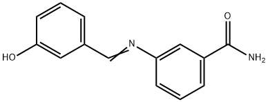 3-[(3-hydroxybenzylidene)amino]benzamide Structure