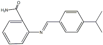 2-[(4-isopropylbenzylidene)amino]benzamide,304455-79-6,结构式