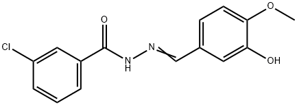 304456-25-5 3-chloro-N'-(3-hydroxy-4-methoxybenzylidene)benzohydrazide