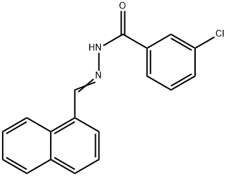3-chloro-N'-(1-naphthylmethylene)benzohydrazide,304456-27-7,结构式