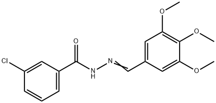 304456-29-9 3-chloro-N'-(3,4,5-trimethoxybenzylidene)benzohydrazide