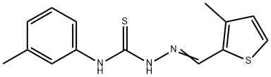 3-methyl-2-thiophenecarbaldehyde N-(3-methylphenyl)thiosemicarbazone 结构式