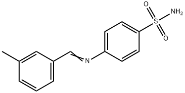 4-[(3-methylbenzylidene)amino]benzenesulfonamide Struktur