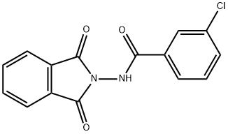 3-chloro-N-(1,3-dioxo-1,3-dihydro-2H-isoindol-2-yl)benzamide Struktur