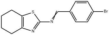 N-(4-bromobenzylidene)-N-(4,5,6,7-tetrahydro-1,3-benzothiazol-2-yl)amine Struktur