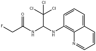 2-fluoro-N-[2,2,2-trichloro-1-(8-quinolinylamino)ethyl]acetamide Structure