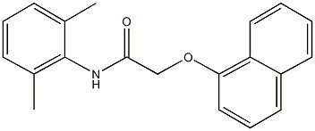 N-(2,6-dimethylphenyl)-2-(1-naphthyloxy)acetamide 结构式