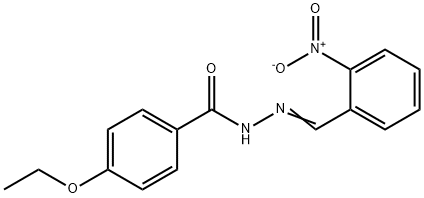 4-ethoxy-N'-{2-nitrobenzylidene}benzohydrazide,304478-42-0,结构式