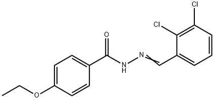 N'-(2,3-dichlorobenzylidene)-4-ethoxybenzohydrazide Structure