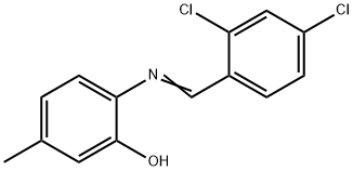 2-[(2,4-dichlorobenzylidene)amino]-5-methylphenol Structure