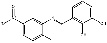 3-[({2-fluoro-5-nitrophenyl}imino)methyl]-1,2-benzenediol|