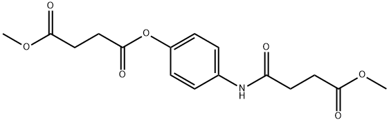 1-{4-[(4-methoxy-4-oxobutanoyl)amino]phenyl} 4-methyl succinate Struktur