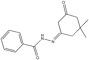 N'-(3,3-dimethyl-5-oxocyclohexylidene)benzohydrazide 化学構造式