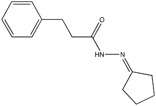 N'-cyclopentylidene-3-phenylpropanohydrazide 结构式