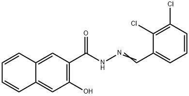 N'-(2,3-dichlorobenzylidene)-3-hydroxy-2-naphthohydrazide,304479-51-4,结构式