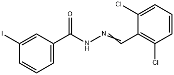 N'-(2,6-dichlorobenzylidene)-3-iodobenzohydrazide Struktur