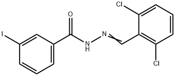 N'-(2,6-dichlorobenzylidene)-3-iodobenzohydrazide 化学構造式