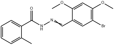 N'-(5-bromo-2,4-dimethoxybenzylidene)-2-methylbenzohydrazide Structure