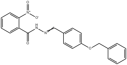 N'-[4-(benzyloxy)benzylidene]-2-nitrobenzohydrazide Struktur