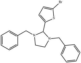 1,3-dibenzyl-2-(5-bromo-2-thienyl)imidazolidine Struktur