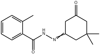 N'-(3,3-dimethyl-5-oxocyclohexylidene)-2-methylbenzohydrazide Structure