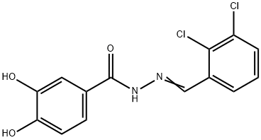 N'-(2,3-dichlorobenzylidene)-3,4-dihydroxybenzohydrazide 化学構造式