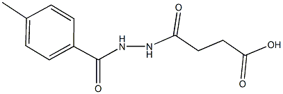 4-[2-(4-methylbenzoyl)hydrazino]-4-oxobutanoic acid Struktur
