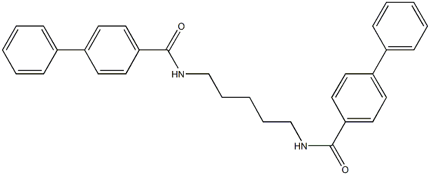 N-{5-[([1,1'-biphenyl]-4-ylcarbonyl)amino]pentyl}[1,1'-biphenyl]-4-carboxamide Struktur