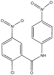 2-chloro-5-nitro-N-{4-nitrophenyl}benzamide Struktur