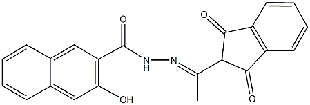 N'-[1-(1,3-dioxo-2,3-dihydro-1H-inden-2-yl)ethylidene]-3-hydroxy-2-naphthohydrazide|